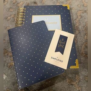 EMILY LEY SIMPLIFIED daily 2025  planner planner, mini notebook, page marker NWT